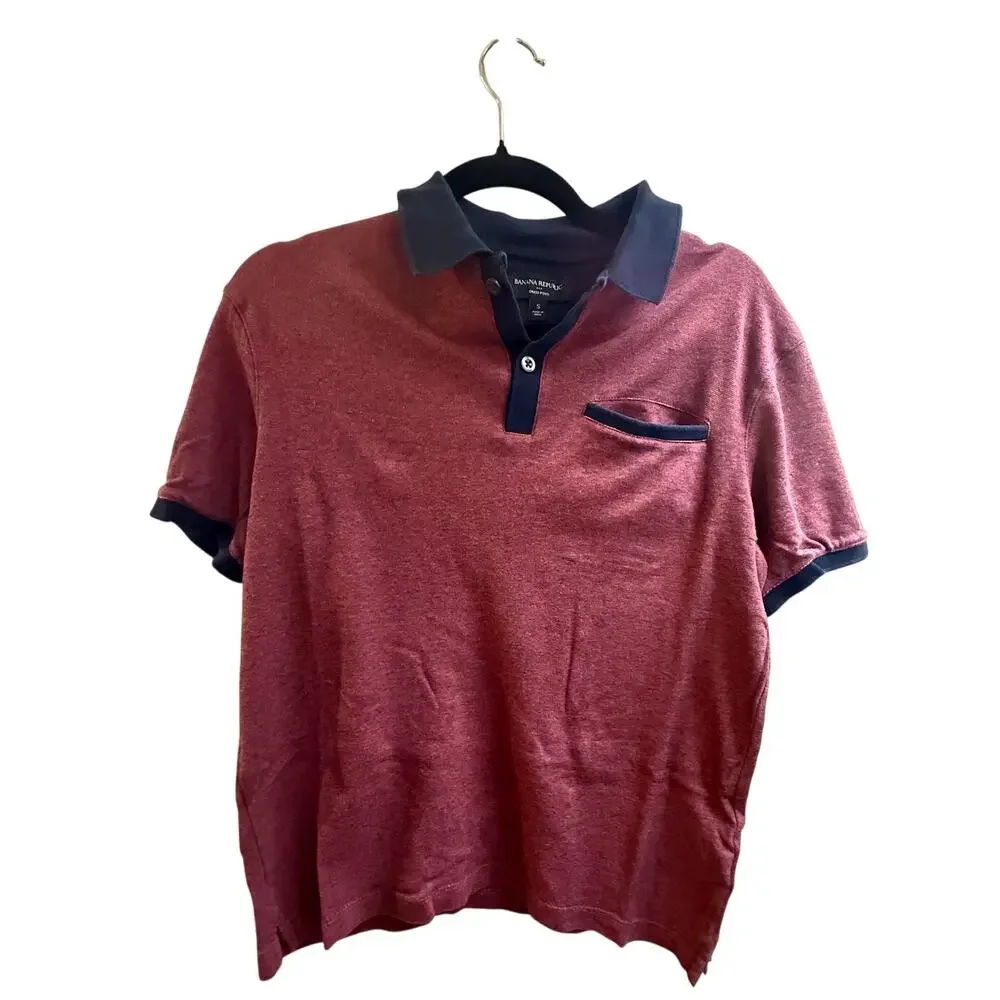 Banana Republic Burgundy Polo